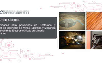 Llamado a Concurso para alumnos de Doctorado y Magíster para proyecto de electromovilidad en minería subterránea. — POSTGRADO