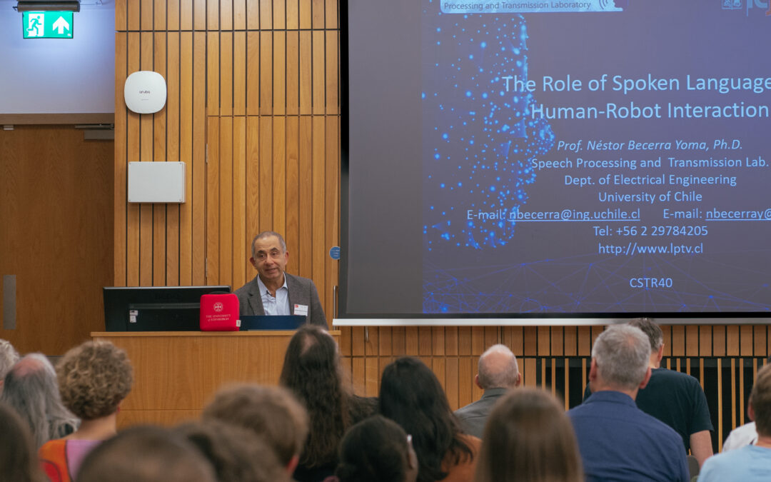 Académico DIE U.de Chile único latinoamericano invitado a exponer en Centro Internacional de tecnología del lenguaje hablado de Edinburgh